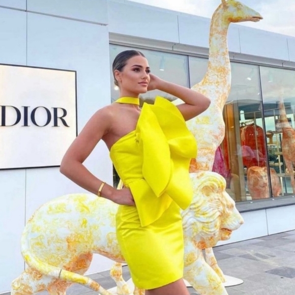 Zara Dresses Nwt Zara Limited Edition Voluminous Yellow Dress